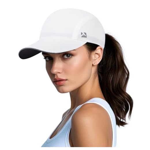 TOP-EX XL/XXL Women Ponytail Baseball Cap Foldable Sun Hat Summer Cooling Running Hat for Ladies Breathable SPF 50 Golf Walking Hats White Large