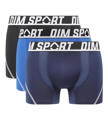 Dim Boxer Homme Sport – Lot de 3 | Microfibre Respirante à Séchage Rapide | Thermorégulation &...