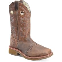 DOUBLE-H 13" Antonio Mens Western Boots - Soft Toe, Earthquake Rust Leather, and Oil- and Slip-Resisting Aeroglide Outsole, EH Rated