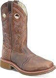 DOUBLE-H 13' Antonio Men's Western Boots - Composite Safety Toe, Earthquake Rust Leather, and Oil- and Slip-Resisting Aeroglide Outsole, EH Rated, Brown - 12 D