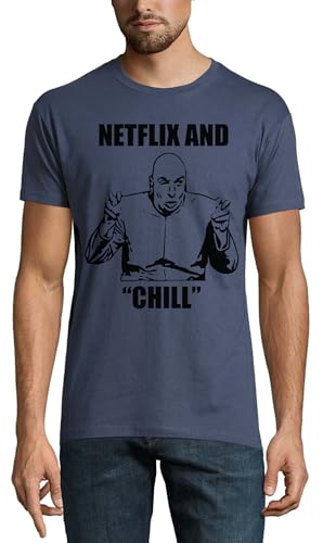 T-shirt homme humour en coton N and Chill pour week-end détente