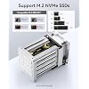 ORICO 40Gbps SSD External Hard Drive Enclosure NVME M.2 All-Flash Docking Station Up 32TB for 4K/8K Video Editing/Data Transfer-8848U4