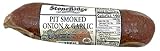 StoneRidge Pit Smoked Natural Casing Onion and Garlic Summer Sausage – No MSG Smoked Sausage 16...