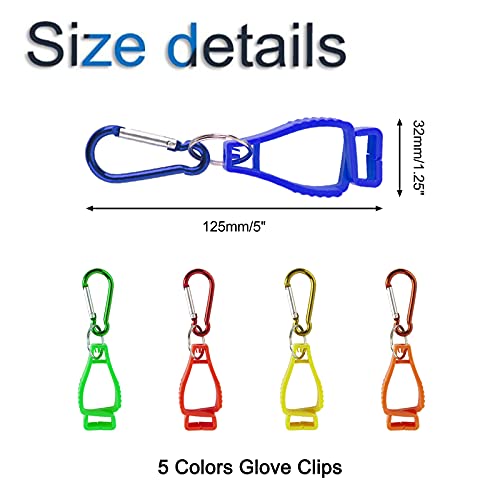 INCREWAY Clip per guanti, 10 pezzi, resistenti e