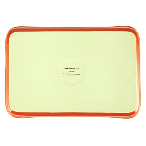 Rachael Ray Stoneware 2-Quart Square Baker, Orange #TOP5