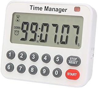 Digital Countdown Kitchen Timer - AIMILAR Magnetic Count Up Down Direct Entry Cooking Timer with Keypad Number Buttons Loud Alarm Hours Minutes and Seconds