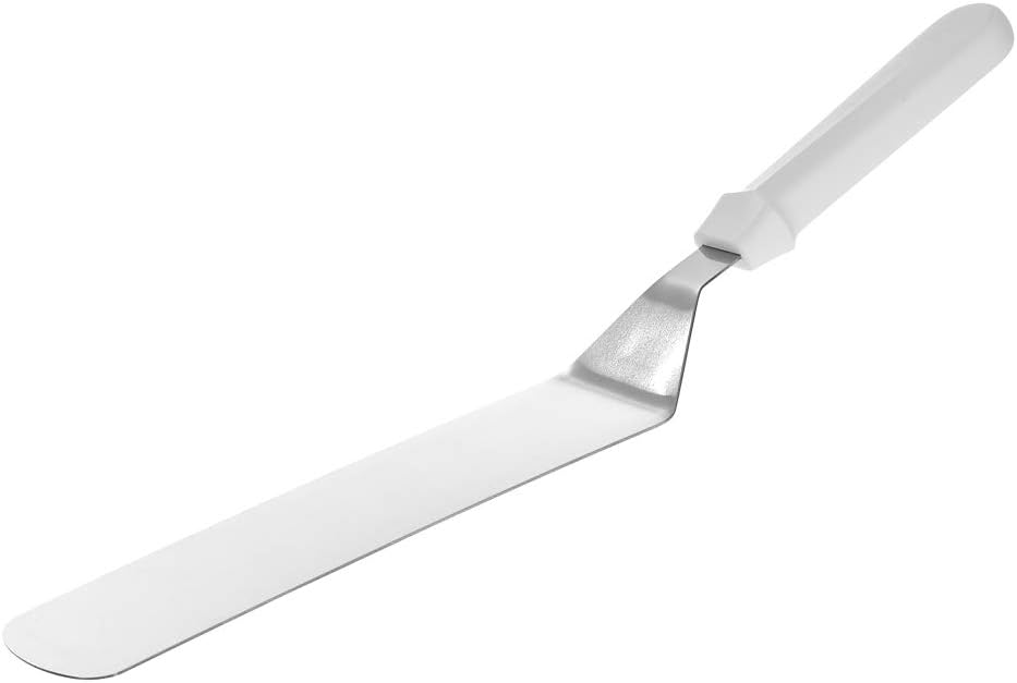 Turner Spatula with White Handle for Griddle Grill, 8 x 3
