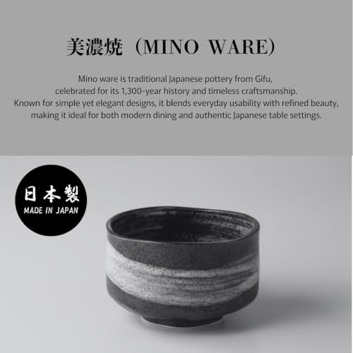 WELL ORIGIN Handmade Ceramic Matcha Tea Bowl Authentic Japanese Tea Ceremony Pottery, Mino Ware Made in Japan, Pink Shino by WELL ORIGIN - Image 6