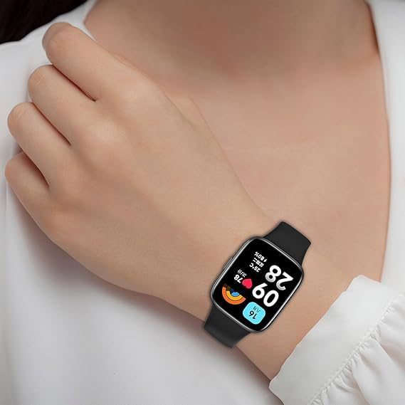 Image of Bands for Redmi Watch 3 ACTIVE Smartwatch Only, Soft Silicone Replacement Straps for Men & Women Comfort and Flexible Strap (Not for Watch 3)
