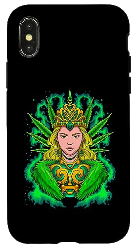 Smoke Weed 420 �E�B�[�h �X���[�J�[ �}���t�@�i �X���[�J�[ �����Y ���f�B�[�X �O���[�� �X�}�z�P�[�X iPhone X/XS �p