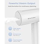 BEAUTURAL Steamer for Clothes, Foldable Handheld Clothing Wrinkles Remover for Garments, 30-Second Fast Heat-up, Portable Fabric Steamer for 120V Countries, Not for Use in 220V Such as Europe - Image 2