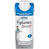 Peptamen Junior Peptide-Based Complete Nutrition, Unflavored, 8.5 Oz Box (24 Pack), 8.45 Fl Oz (Pack of 24)