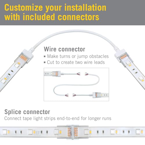Image of Armacost Lighting RibbonFlex Pro Outdoor IP67 RGB+W Strip Light Tape 30+30 LED /m 8.2 ft (2.5m), Multicolor, (623410)