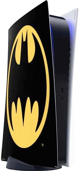 Skinit Decal Gaming Skin Compatible with PS5 Digital Edition Console - Officially Licensed DC Comics Batman Logo All Over Print Design