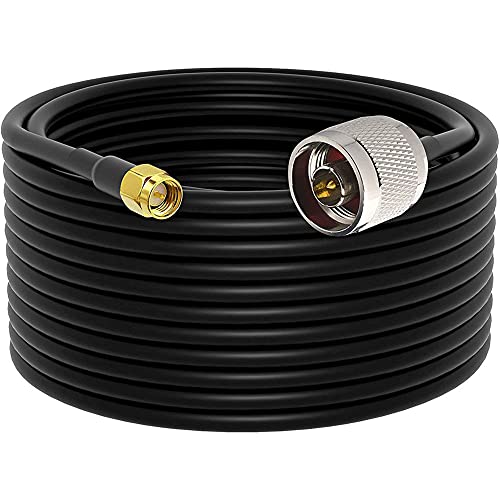 Câble antenne RG58 U 15m à faible perte N mâle vers SMA mâle