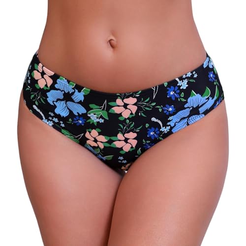 Halcurt Bikinihose Damen Mittelhohe Bund...