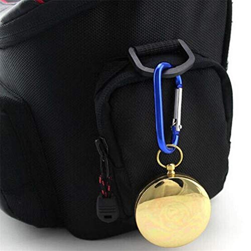 Faruxue Bússola de relógio de bolso portátil, dispositivo de navegação ao ar livre, bússola de naveg