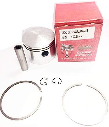 Poulan 245, 245a Piston Kit 50.8mm, Replaces Part # 23253 Two Day Standard Shipping to All 50 States!