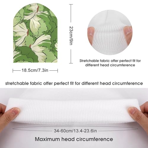 Cartoon Broccoli Pattern Kids Beanie Hat for for Girls Boys Children Cap Winter Knitted Chemo Cancer Headwear Accessories Gifts Decoration Black2