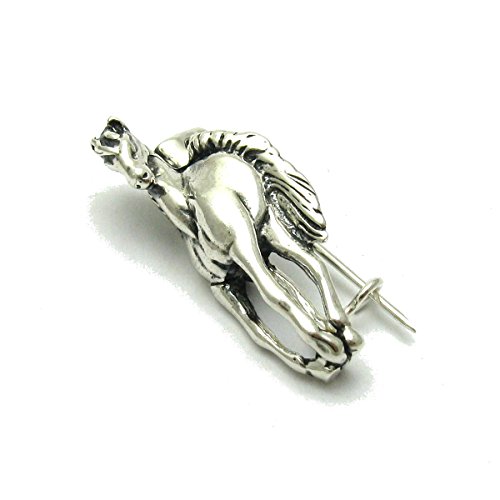Broche en argent 925 Cheval pour sublimer vos manteaux
