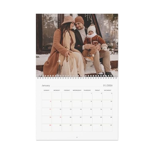 Personalized Photo Calendar for Family 2026 | Custom Photo Calendar | Unique Picture Wall Calendar Gift