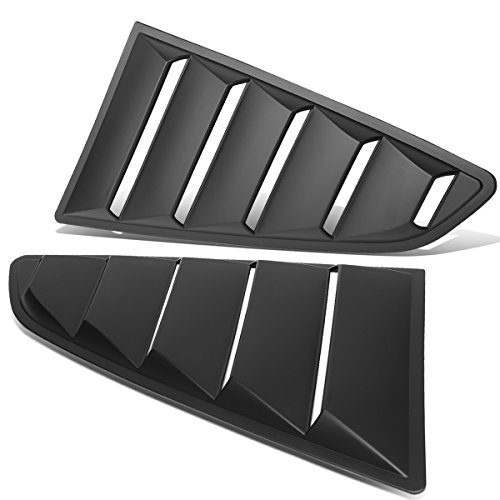 Auto Dynasty Replacement for Ford Mustang Coupe 2Pcs Vintage Style Rear Quarter Side Window Louver Sun Shade Cover