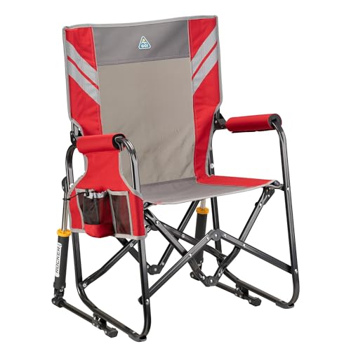 Image of GCI Outdoor Stowaway Rocker - Varsity Red /Gray