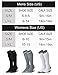 CS CELERSPORT 3 Pairs Compression Socks 20-30mmHg for Men Circulation Socks For Running Traveling Shin Splints Nurse Athletic And Pregnancy Black