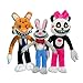 Yzhome 3 Pz Gioco Horror Mr. HOPP & Playhouse 2 Giocattoli di Peluche 28 Cm Cartoon Plushie Figura Coniglio Mr HOPP Mr Stripes Morbido Regali di Compleanno per I Bambini