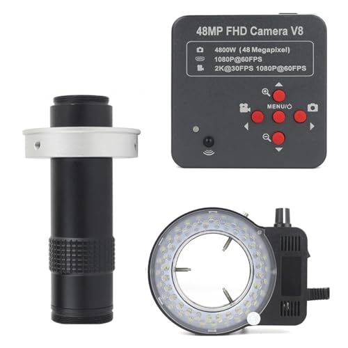 {pANZT[ 48MP 2K HDMI UBS rfIJ TF Xg[W 130X 180X 200X 300X P჌Y 56 LED Cg PCM SMD C͂񂾕tp(With 130X Lens Light)