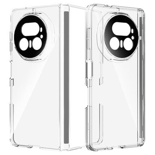 Anoowkoa Case for Honor Magic V5 TPU and Clear PC Hybrid Hard Acrylic Slim Phone Case Clear Ultra Crystal Transparent Protective Back Cover Flexible Bumper Silicone CaseShock Absorption