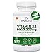 Produktbild Bandini® Vitamin K2 MK-7 200µg (mcg) VEGAN | 400 Mikrotabletten | K2 rein natürliches Menachinon 7 | All-trans Gehalt >99,7% Vitamin K 2 | Blut- und Knochengerinnung | 1 Tablette pro Tag für 1 Jahr