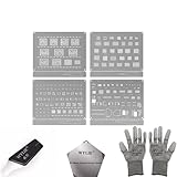 2UUL BG01 ABCD Reballing Stencil for iPhone 16Pro Max 15 14 13 12 11 X 8 (4PCS/Pack) 2UUL Tools WYLIE Professional Tools 8 Pack