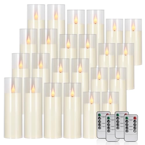 fclayvts Acrylic LED Candles