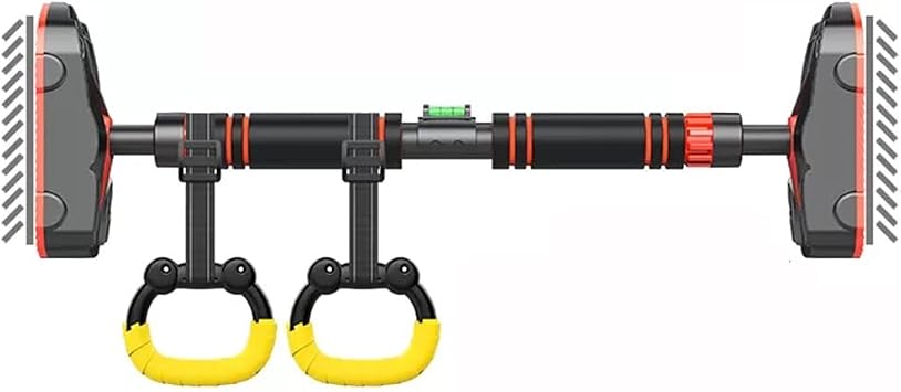 Chin Up Bar Portable Pull-up bar with Kids Rings, Door Frame Corridor Wall Hanging Fitness Horizontal bar, 70-160CM Adjustable Size 70-100CM