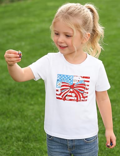 Image of Toddler Girls T-Shirt Short Sleeve Cartoon Graphic Tee 2-6T