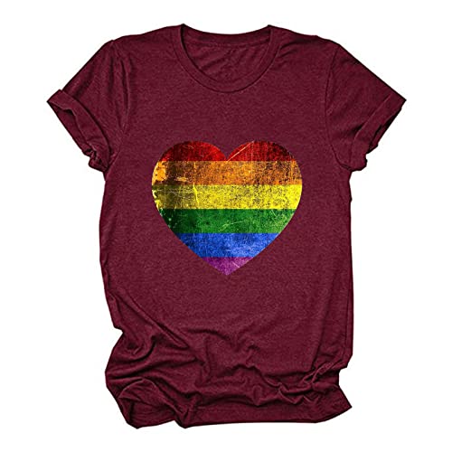 Blusa feminina de algodão com estampa de manga curta para verão outono Q9 Q9 Q9, Borgonha, XXG