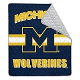 Northwest NCAA Michigan Wolverines Taffeta Outdoor Blanket, Foldable Camping, Picnic Ground Mat, 60 x 70 Inches