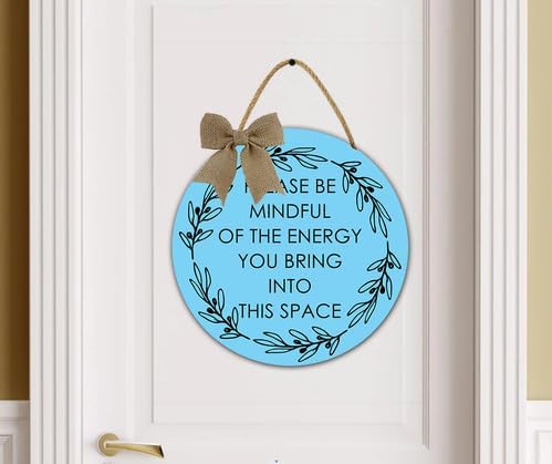Spiritual Wall Decor - Positive Energy Sign 12x12 Inch