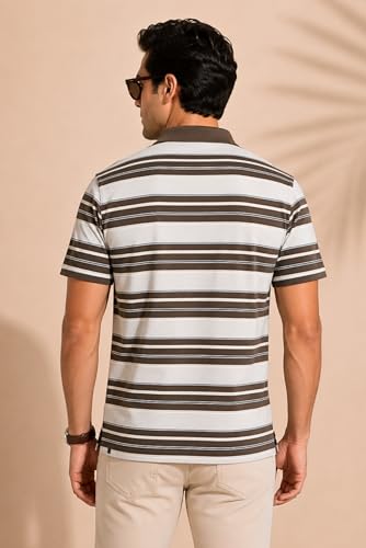 Image of SANE ORIGINALS Polo T-Shirt for Men with Pocket || Striped Polo for Men