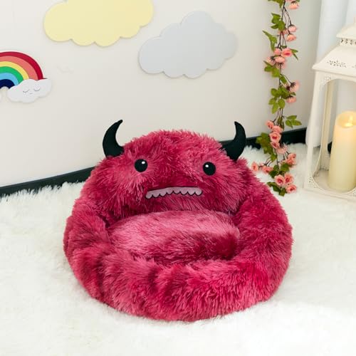 Hollypet Cat Beds For Indoor Cats, 20 Inch Washable Round Donut Dog Bed thumb #4