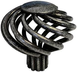 20 Pack Antique Pewter Bird Cage Birdcage Birds Nest Twist 1-5/8" (40mm) Diameter Kitchen Cabinet Pull Knob 1318-40