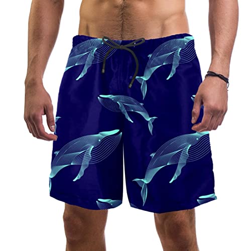 Short de Plage Motif Baleines pour les Vacances au Soleil