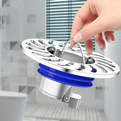Núcleo de drenaje autocierrente para piso, color plata miniatura 5