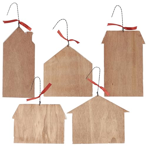 Primitives-by-Kathy-Gingerbread-House-Ornament-Set Primitives by Kathy Gingerbread House Ornament Set