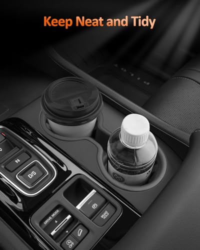 Image of CDEFG for Honda Pilot (2023-2026), Passport (2026) Center Console Cup Holder Organizer Insert TPE Accessories- Fits Pilot /Passport