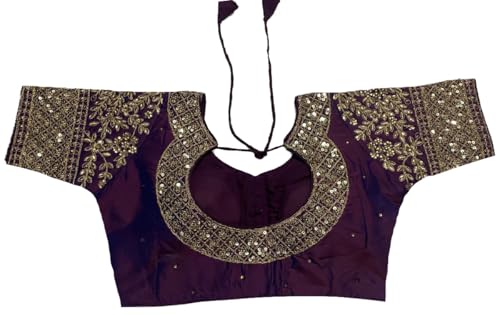 Image of Vihu Fashion Women Silk Half Sleeve Blouse