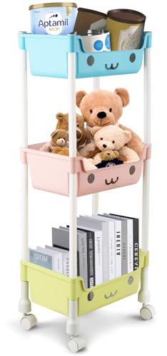 3 Camadas Estante Organizadora de Brinquedos, Livros Estante em Plástico