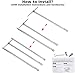 Hisencn Grill Parts Replacement for Weber Spirit E310, Spirit 700, Genesis Silver/Platinum B C, Weber 900 (with Side Control Knobs), 7508 Stainless Steel Burner 28 1/8