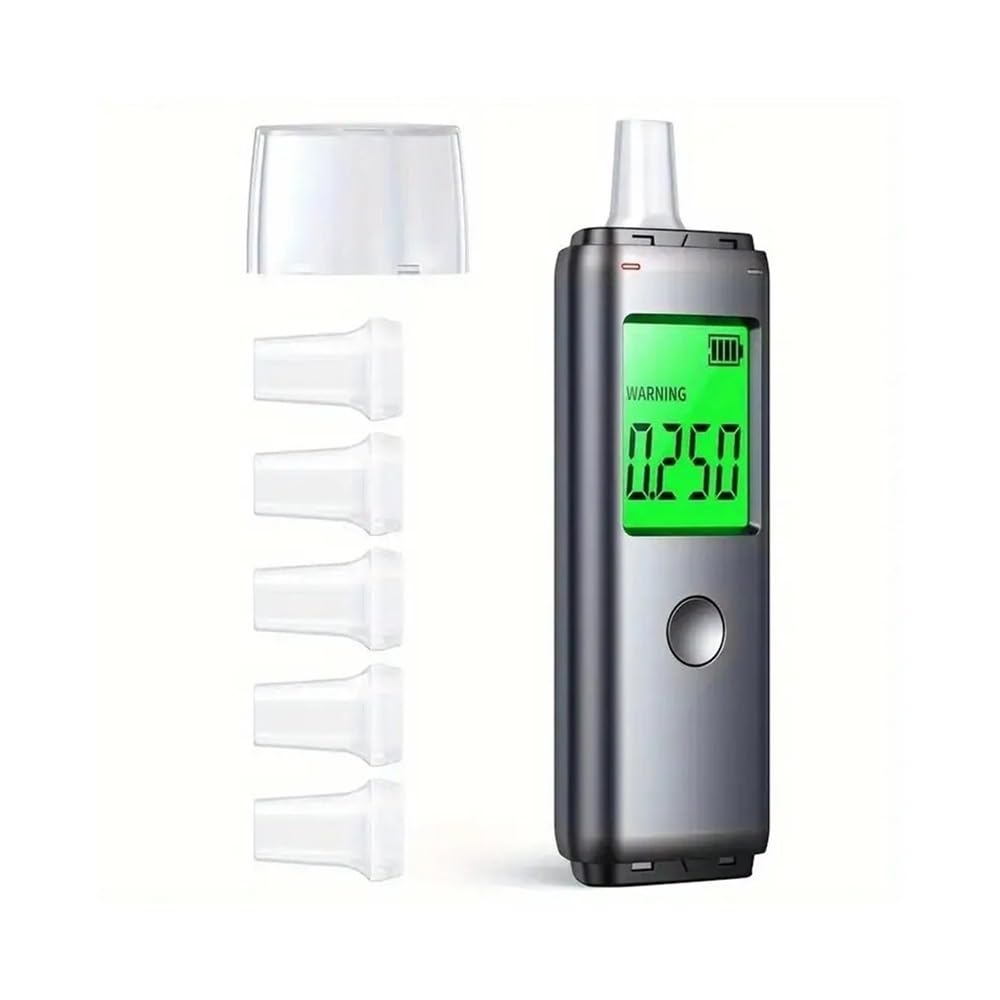 Alkoholtester, Alkoholtester, Dual-Modus, mit Blasrohr for den Selbsttest vor der Fahrt